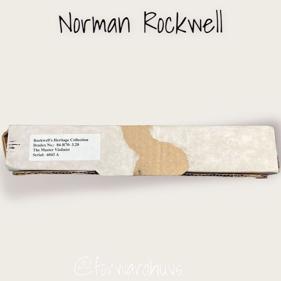 Norman Rockwell Heritage Collection Limited Edition Plate  “The Master Violinist - Picture 6 of 8